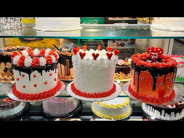 Trending new cake model | valentine day cake design | how to make new cake decoration