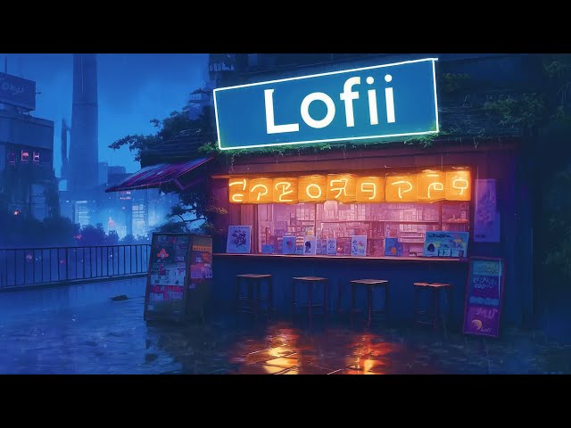 1980s & 90s Lofi Hip Hop Beats 🎸 Cozy Ramen Shop & Vintage Small Tokyo Town 🏮 Lofi Rain Playlist