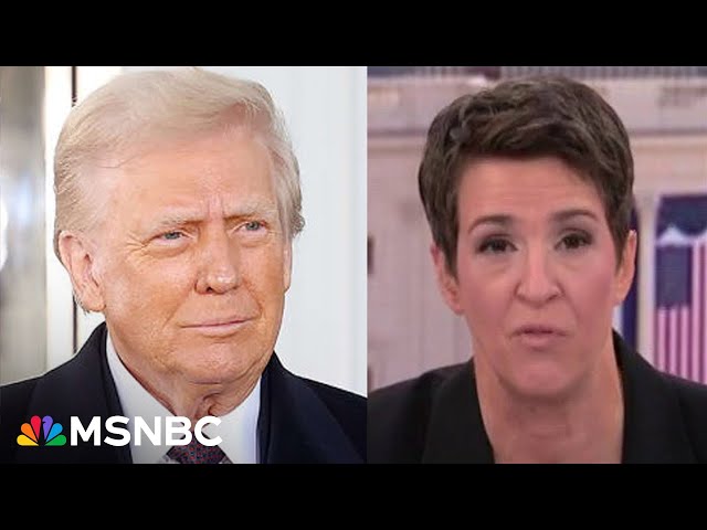 See Rachel Maddow kick off coverage of Trump’s 'very unusual' inauguration