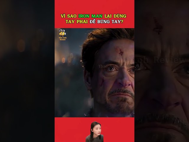 Vì sao Iron Man lại dùng tay phải để búng tay? #reviewphim #giảitrí #shotsvideo #ironman #marvel