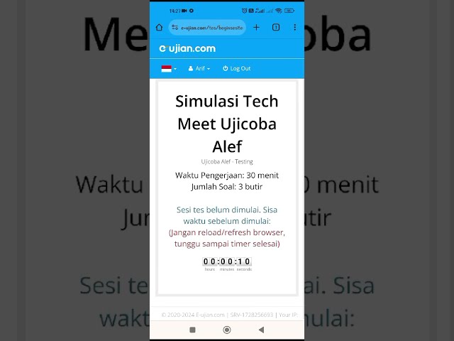 Simulasi KOMPAC 2024 Dengan Smartphone