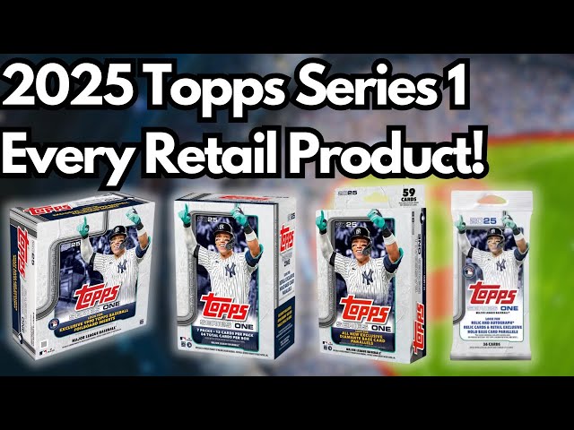 Case Hit! 2025 Topps Series 1 Baseball Every Retail Product! Mega, Blaster, Hanger and Fat Pack!