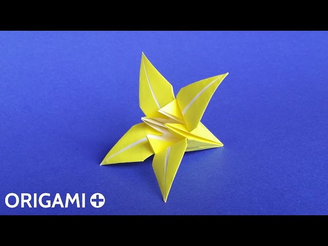 How to Make an Origami Lily Flower / Iris Flower ✿ Tutorial (Traditional model)