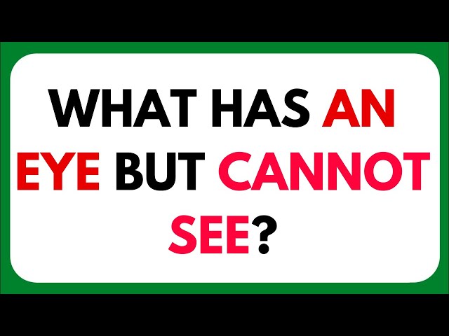 👀❓ What Has an Eye but Cannot See? | Mind-Blowing General Knowledge Quiz! #RiddleMeThis