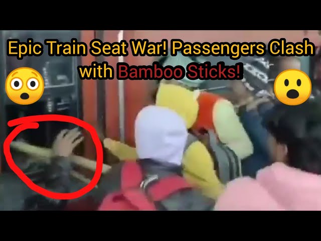 Historic Bamboo Battle in Indian Railways: Seat War in Bihar Train!