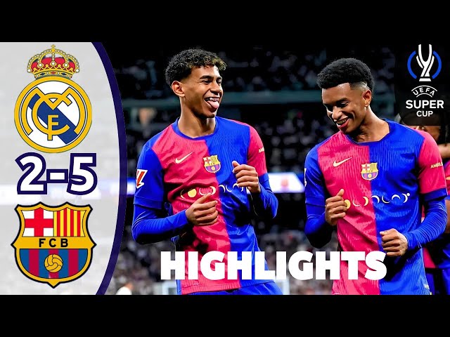 Real Madrid vs Barcelona 2025 | SPANISH SUPER CUP FINAL | All Goals & Highlights