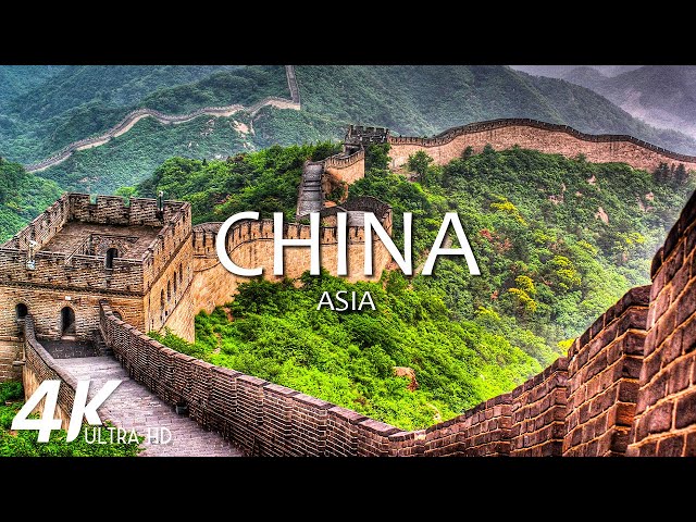 FLYING OVER CHINA (4K Video UHD) - Relaxing Music With Beautiful Nature Scenery For Stress Relief