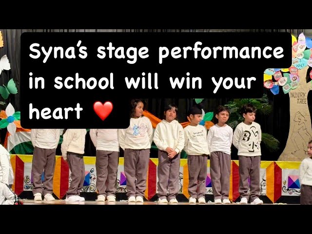 Syna's stage performance in school | Dance, Sing, Poem, Yoga, Taekwondo, Football | #schoollife