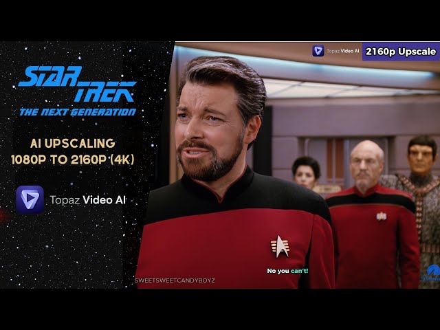 I Beg Your Pardon? Will Riker | Upscaled to 4K | Star Trek: TNG S04E08 'Future Imperfect'