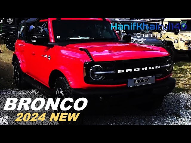 2024 New FORD BRONCO Red Offroad LUXURY SUV - Confortable and offer good