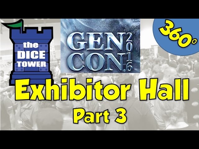 360° Dice Tower Walkthrough - Exhibitor's Hall Gen Con 2016 - Part 3