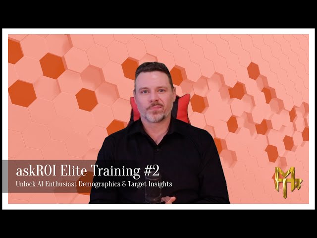 askROI Affiliate Training #2: AI Enthusiast Demographics