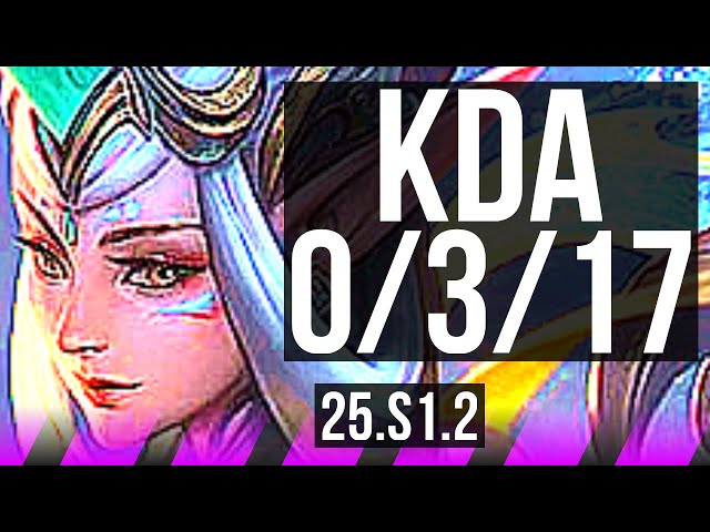 SORAKA & Ezreal vs KARMA & Varus (SUP) | 0/3/17 | KR Master | 25.S1.2