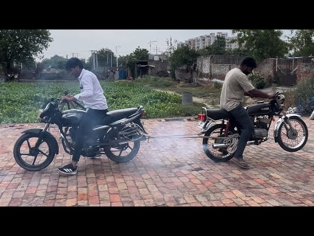 YAMAHA RX 100 vs BAJAJ PLATINA 😱 टोचन