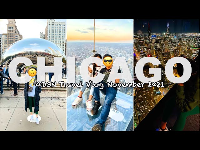 Chicago Travel Vlog 4D3N🎄 Chicago City Pass 🐬 Giodarno's Deep Dish Pizza 🍕 Jaslin Hotel Chinatown