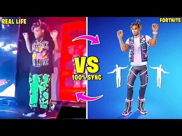 Juice WRLDs EMOTE in Fortnite Vs Real Life