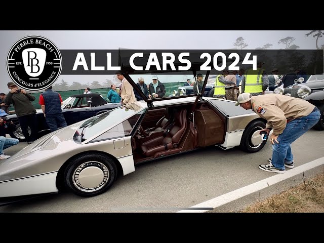 ALL CARS |  PEBBLE BEACH TOUR Line Up | 2024 Monterey Car Week