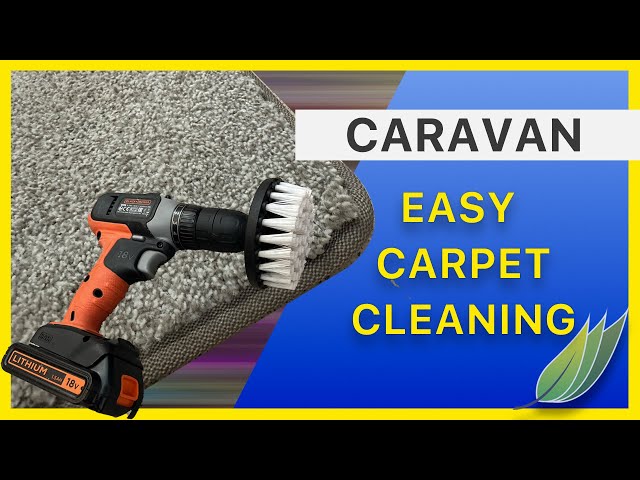 Easy carpet cleaning in the caravan