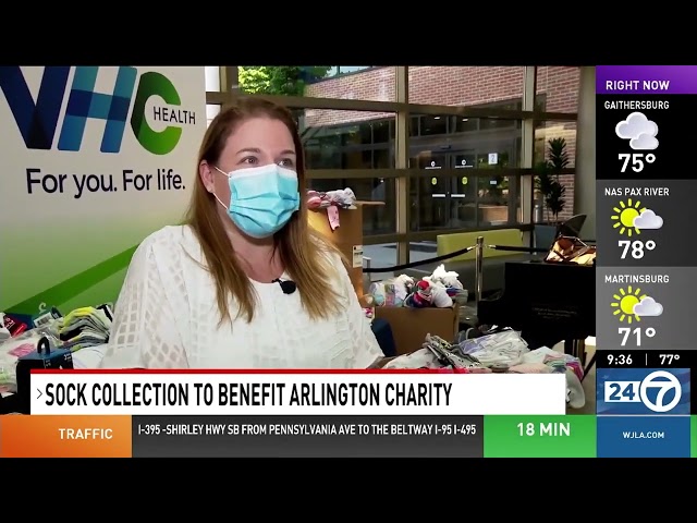 WJLA 24/7 News ON YOUR SIDE at 9am - Sock Collection to Benefit Arlington Charity