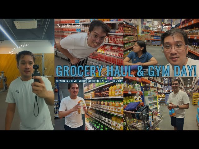 Moving In & Leveling Up! S&R Grocery Haul + Anytime Fitness Gym Session #djiosmopocket3