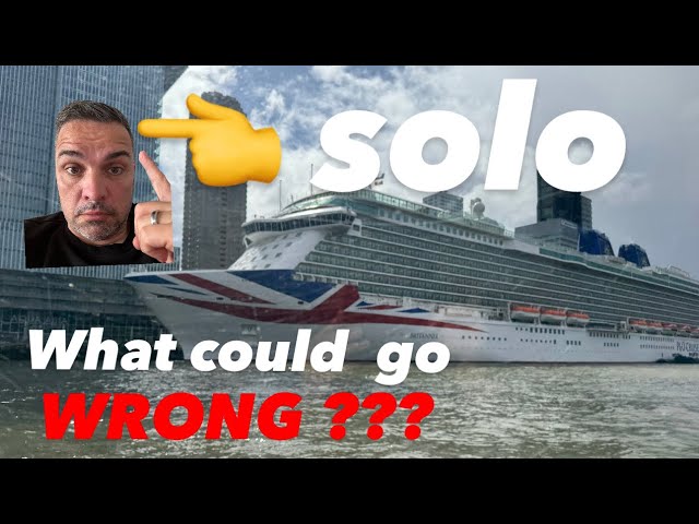 My WORST Decision??? "going Solo" P&O Britannia THE VLOG