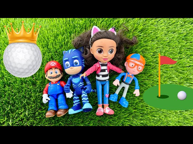 Preschool Toddler Learning through Play! Gabbys Dollhouse, Super Mario, Blippi and PJ Masks toys