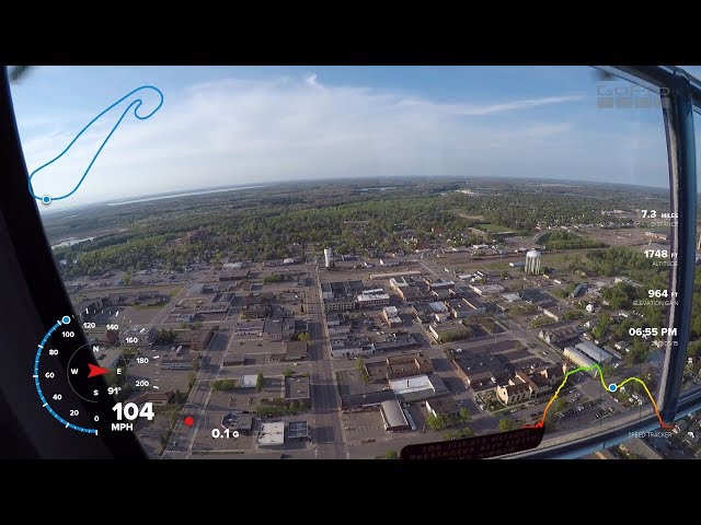 Flight around Brainerd, MN May 2017