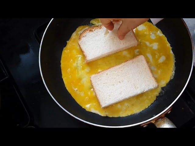 [eng sub] simple toast recipe egg cheese ham toast