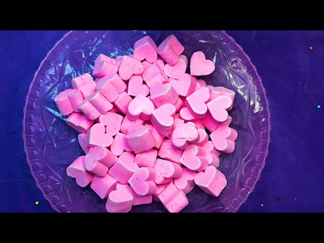 Pink Crunchy Hearts 🩷🩷🩷 || ASMR || GYMCHALK CRUSH || SLEEP AID || RELAXING