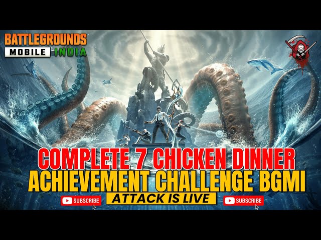 7 CHICKEN DINNER ACHIEVEMENT🔥 COMPLETE  3.3 BGMI NEW UPDAT🔥 #bgmi #bgmiindia #7chickendinner #Tyrant