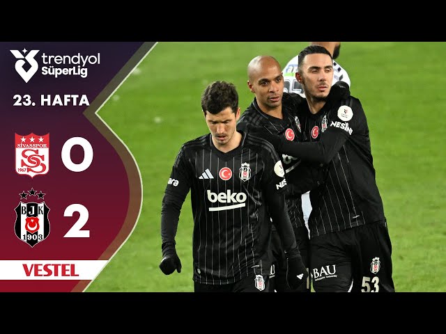 Vestel | Sivasspor (0-2) Beşiktaş - Highlights/Özet | Trendyol Süper Lig - 2024/25