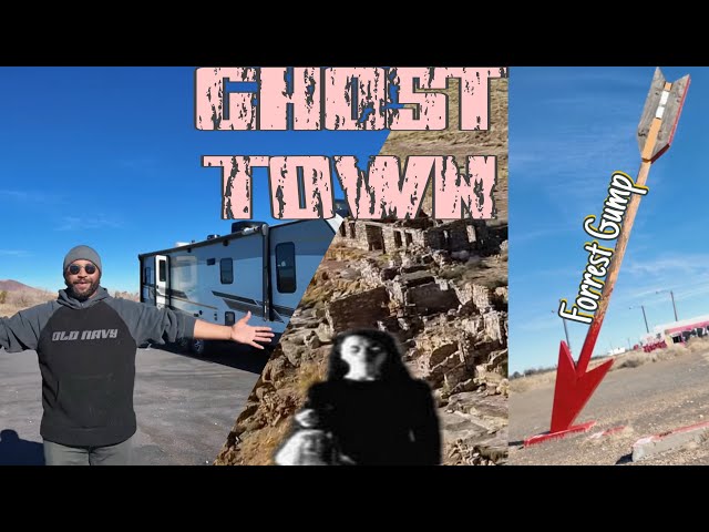 Exploring Ghost Town & Forrest Gump Twin Towers | RV Camping at a Gas Station