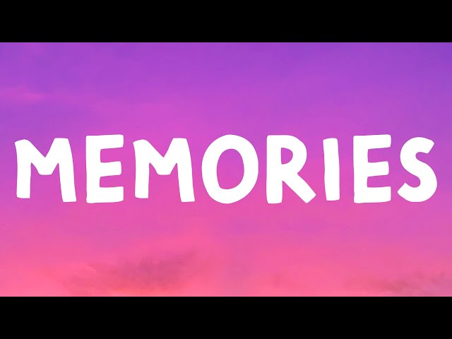 Maroon 5 - Memories (Lyrics)