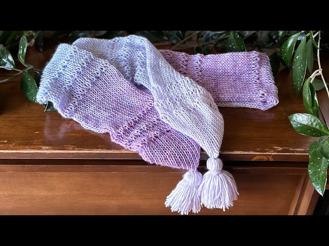 Ombré Hues Textured Scarf ~ Sentro 40 Needle Machine