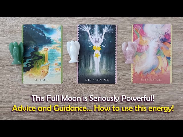 These readings are profound and life-changing!🌛🌓🌑🌗🌜Advice & Guidance to use the Full Moon energy!