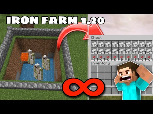 How to make IRON FARM in minecraft 1.20 |#minecraft #minecrafttutorial