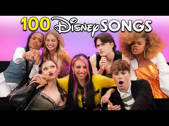 Disney's Descendants Cast Tries To Sing 100 Disney Songs In 10 Minutes!