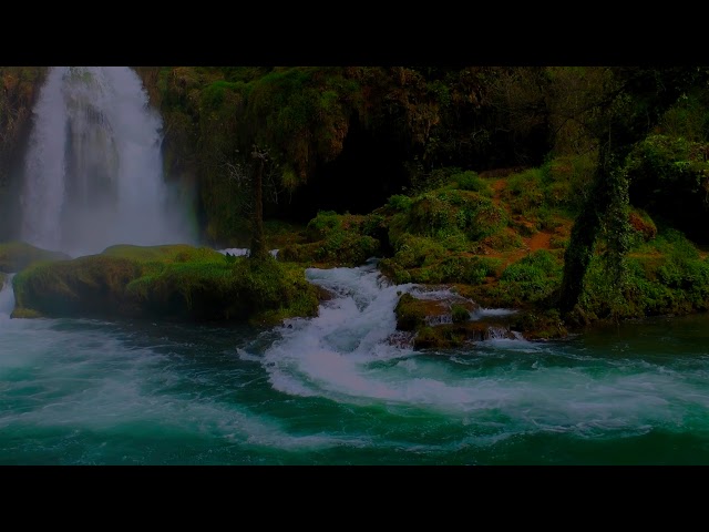 15 Minute Meditation- The Lost Waterfall, Dreamy waterfall with soothing flowing water sound.