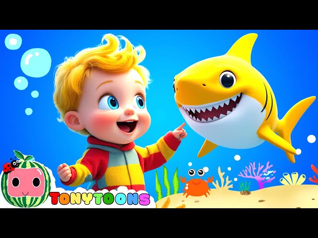 Baby Shark Dance Song | Colorful Baby Sharks 🦈 | LiaChaCha Nursery Rhymes Compilation