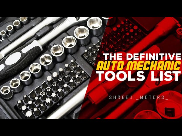 Auto Mechanic Tools List | Garage tools | automobile | Tools kit | shreeji motors