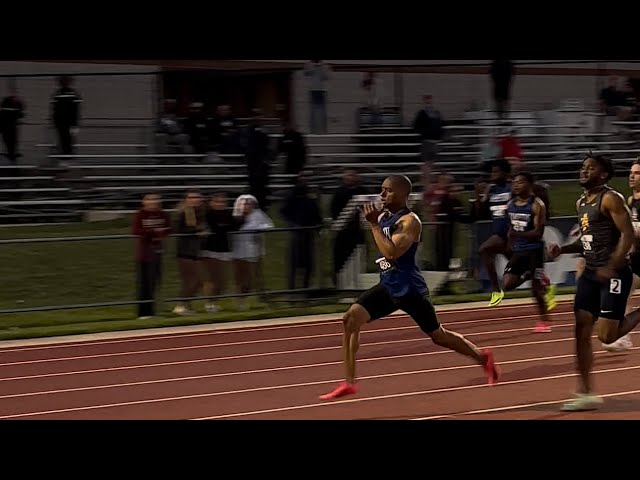 Antoine Spencer From Hampton University Dominates In The CAA Championship Prelims