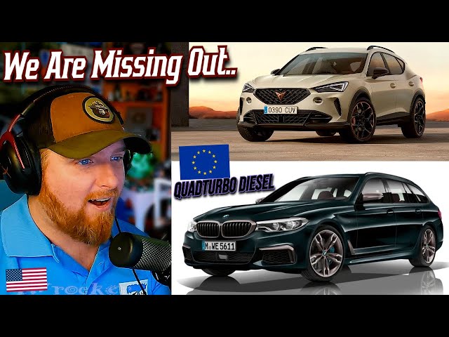 American Reacts to 10 Excellent European Cars That AREN'T Sold in the USA