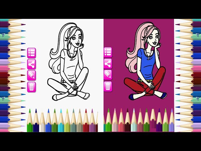 Disney Coloring Book - Draw Coloring Book With Color Markers - Educational Games for Kids