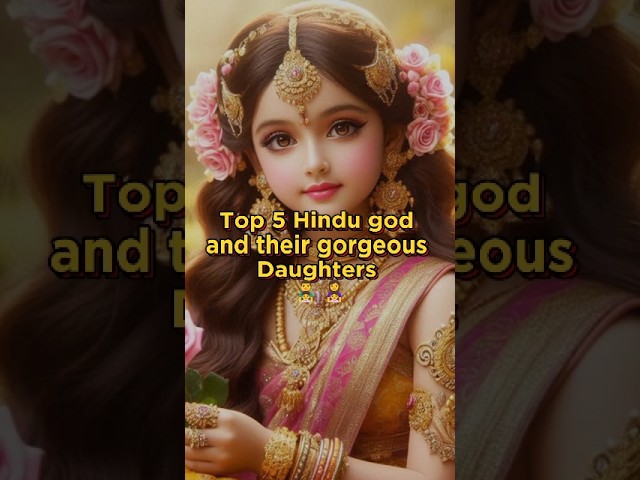 Top 5 Hindu god and their gorgeous daughters •||•👨‍👧👩‍👧#shorts #hinduism #god