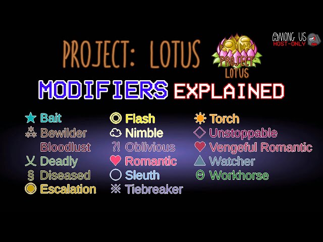 MODIFIERS Explained - Among Us - Project Lotus mod