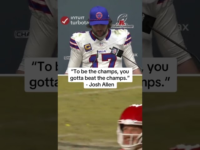 Josh Allen spoke after the Bills heartbreaking loss to the Chiefs in the AFC Championship #shorts