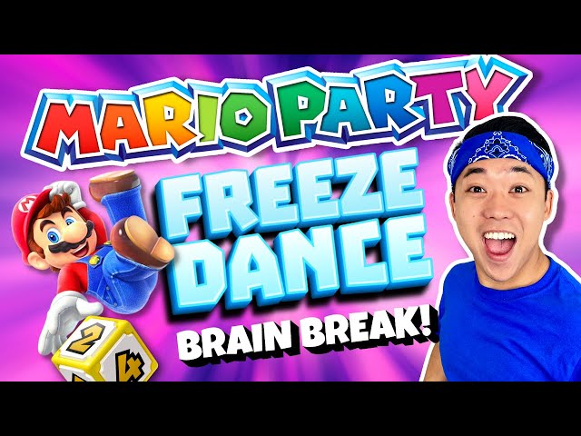 🍄🥶 MARIO PARTY Freeze Dance! | Brain Break | GoNoodle Inspired