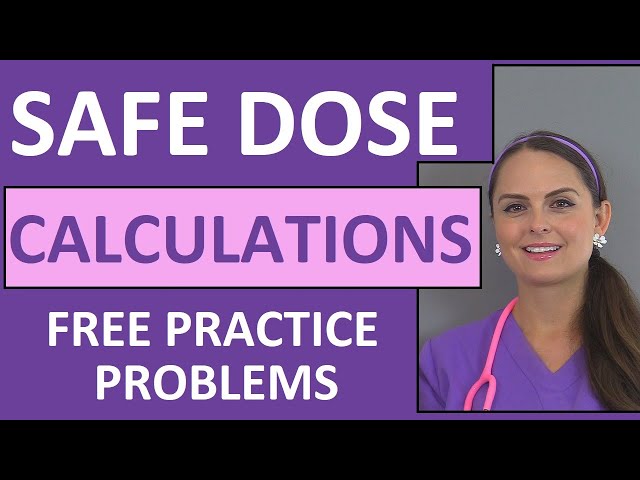 Safe Dose Dosage Range Pediatric Calculations  Nursing Drug Math (Video 7)