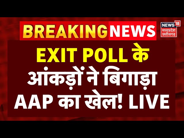 Delhi Exit Poll LIVE Updates: Exit Poll के आंकड़ों ने बिगाड़ा खेल | AAP VS BJP | Delhi Chunav Voting