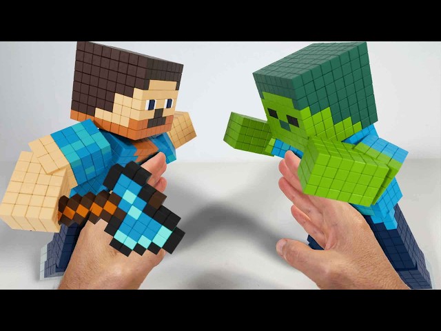 Steve VS Zombie, Minecraft Animation | Magnetic Games